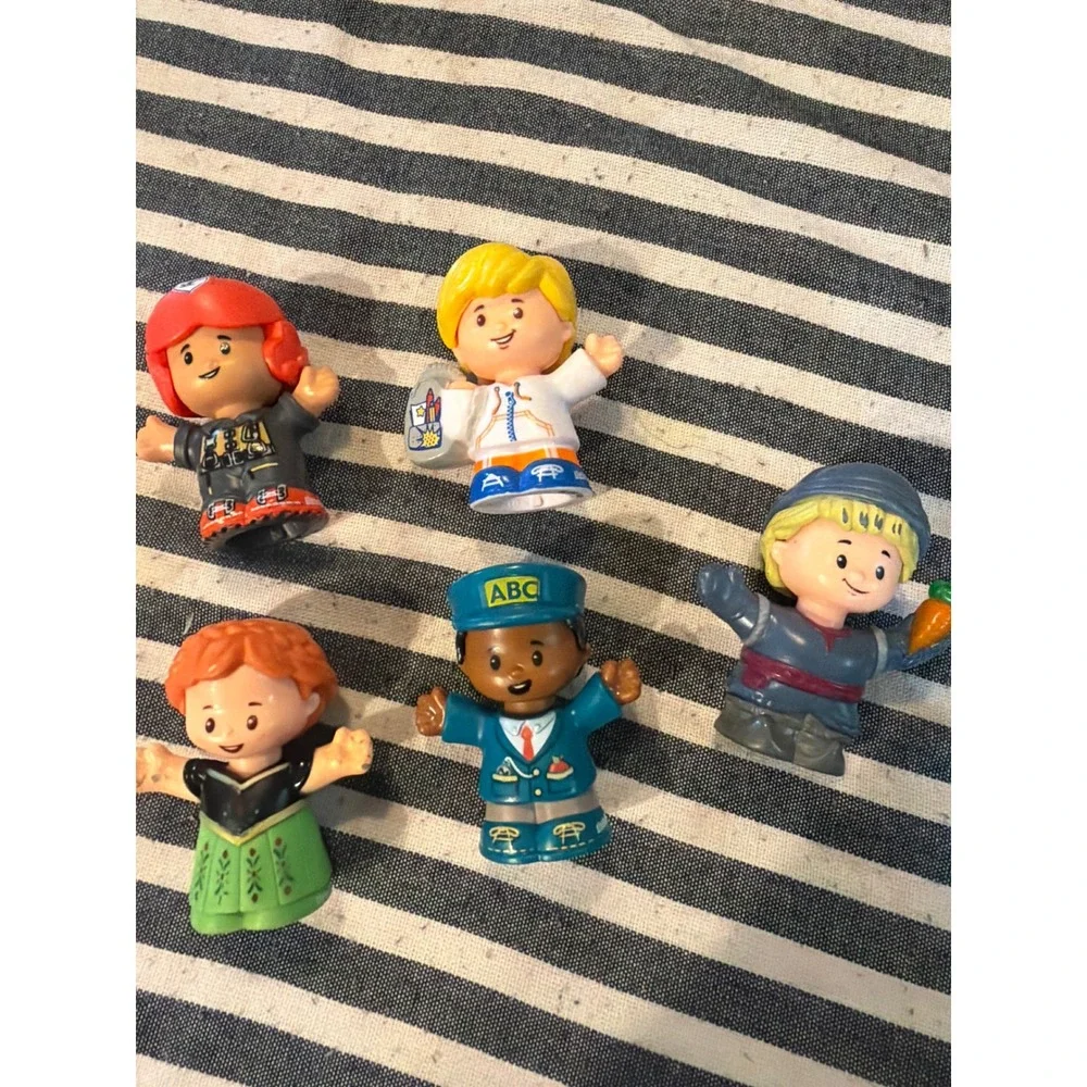 Fisher Price Little People Figures Lot 5 Firefighter Teacher Princess Student